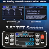 thumbnail of Jubula MV-300 Contabanconote miste + stampante Jubula MPR-1 | EUR USD GBP ecc. | Rilevamento UV MG IR ecc. | Macchina conta soldi professionale