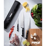 thumbnail of PIRGE Classic Profi Messerset mit Tasche 4 Stück - Geschmiedet Messerset - Profi Kochmesser Set - Edelstahl Profi Küchenmesser Set - Messer Set Scharf