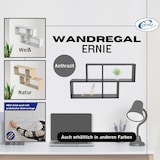 thumbnail of Wandregal Anthrazit `Ernie` Bücherregal Holz Hängeregal Schweberegal LxTxH: ca 100x20x53 cm