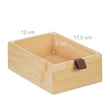 thumbnail of Relaxdays Schreibtisch Organizer, 3 Schubladen, Bambus, HxBxT: 21 x 15 x 20 cm, Schubladenbox Home Office & Büro, natur