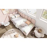 thumbnail of Polsterbett 90x190 cm mit Stauraum und Schubladen – funktionales Design für Jugend und Erwachsene in Rosa