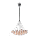 thumbnail of Pendelleuchte Hängeleuchte Hänge Deckenleuchte Metall Glas kupfer145cm Ø.77 cm