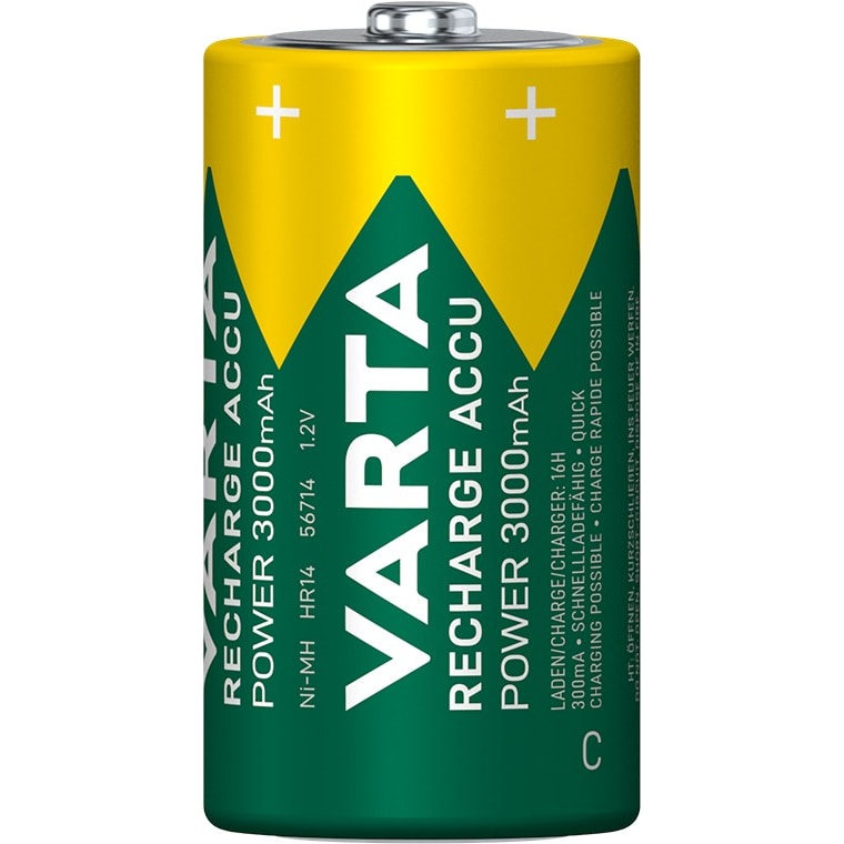 Varta pila recargable power    c   hr14 3000mah           2st.