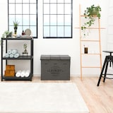 thumbnail of Wäschekorb 3 Fächer - 84L Wäschesammler Anthrazit mit Deckel - Wäsche Organizer