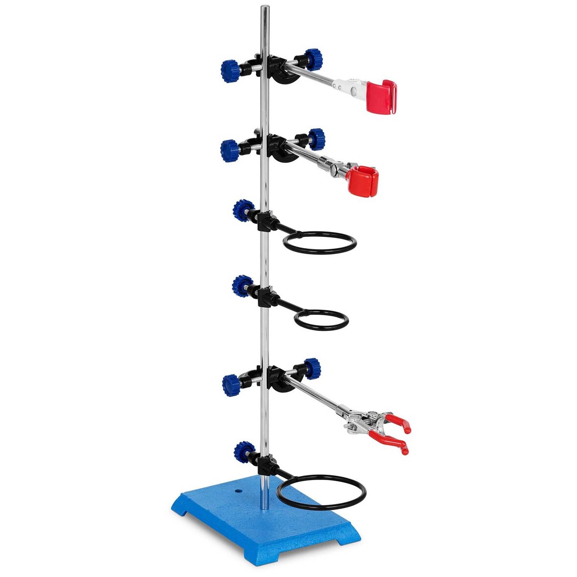 Steinberg Systems - Steinberg Systems Support À Pince De Laboratoire Pour Verrerie SBS-LS-200 (Tige 590 mm, Pinces 0-85 mm, Anneaux ø 60-100 mm, Noix