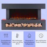 thumbnail of KlarsteinStudio Light & Fire 3 Smart Kamin 1000/2000W MDF WiFi-SteuerungDunkelgrau