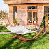 thumbnail of Outsunny Amaca con Supporto in Legno di Pino e Cotone per Giardino