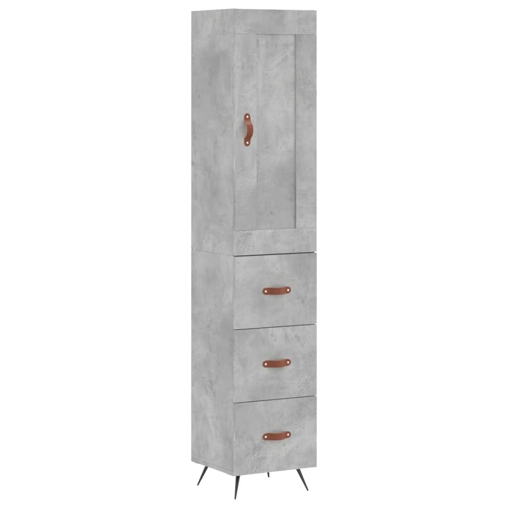 Helloshop26 - Buffet Sideboard Kommode Schrank Aufbewahrungseinheit Organizer Küche Wohnzimmer Lounge hoch 34,5 x 34 x 180 cm 02_0034256