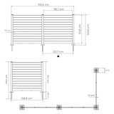 thumbnail of Painel corta-vista de jardim com ripas em polietileno, resistente e fácil de montar, ideal para proteger e decorar espaços exteriores (3 painéis)