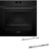 thumbnail of Siemens iQ300 Einbau-Backofen-Set HB271PAL25, HB271ABB3 Backofen + HZ538000 Clip-Auszug, 60 x 60 cm, Deep black inox