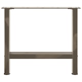 thumbnail of vidaXL Couchtischbeine Naturstahl 2 Stk. 60x(42-43) cm Stahl