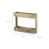 thumbnail of HORTALIA Jardinera vertical Stand Line Wall 4B en madera tratada para exterior