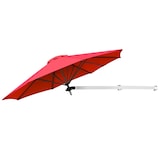 thumbnail of Helloshop26 - Wandmontierter Sonnenschirm 250 x 184 cm verstellbar und neigbar wetterfest modernes Design rotes Aluminium 20_0013021