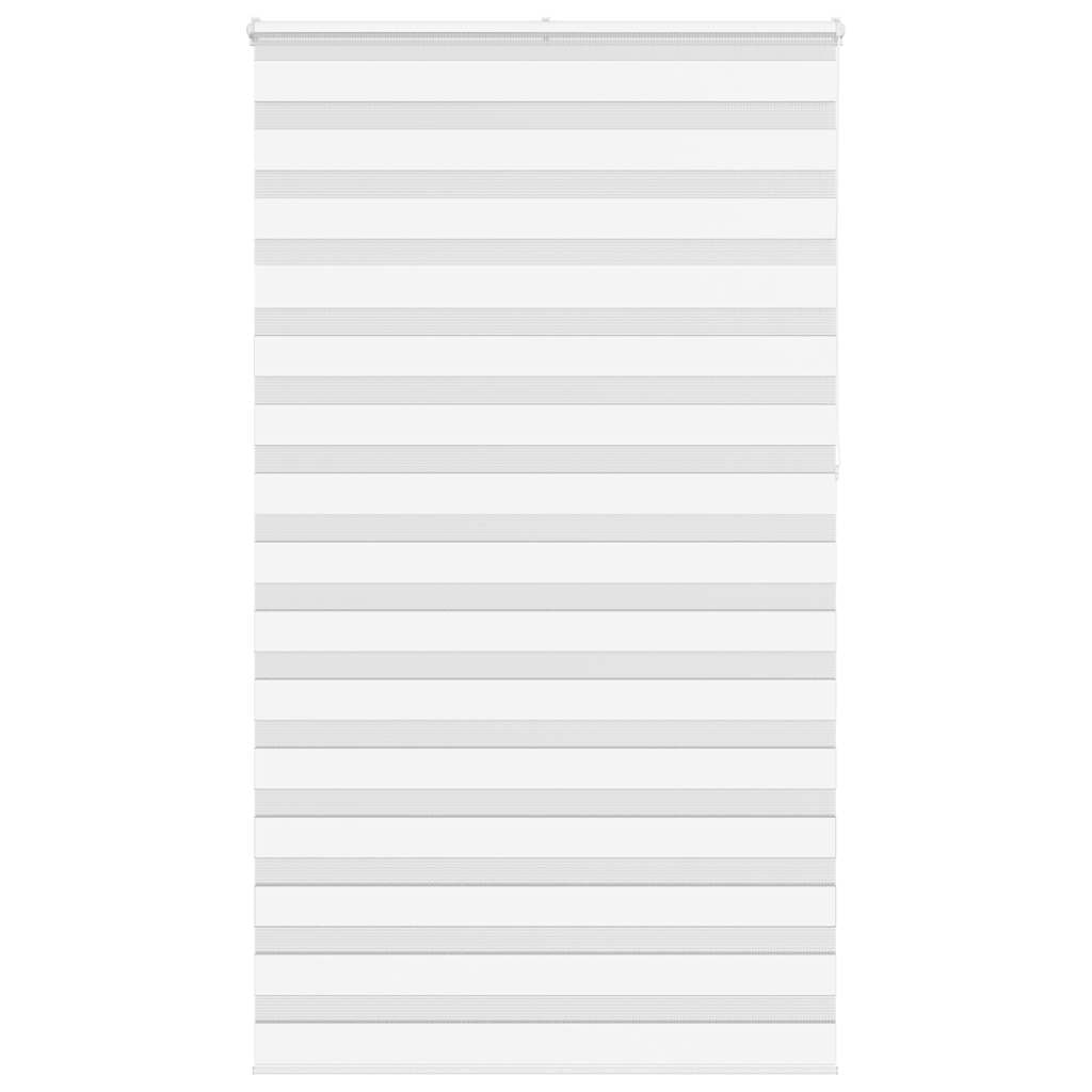 vidaXL Doppelrollo Weiß 125x230 cm Stoffbreite 120,9 cm Polyester