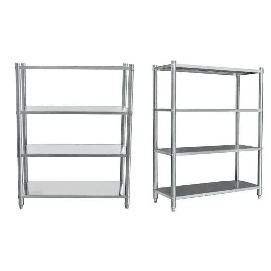 estanteria de acero inoxidable cuatro pisos 1200x500x1550mm