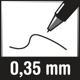 thumbnail of Pentel Gelroller EnerGel BL77-EX 0,35mm Druckmechanik braun