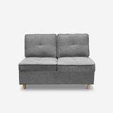 thumbnail of Divano letto 2 posti estraibile salvaspazio in tessuto grigio Wanda-DI82350GC