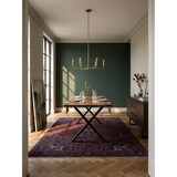 thumbnail of Esszimmertisch 120x60x76 cm Akazie Massivholz / Metall Esstisch Baumkante, Küchentisch Massiv mit X-Beinen in Schwarz, Holztisch Speisetisch