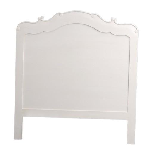 Tête de lit Apolline 90 cm -  Blanc Autre Bois Amadeus 102x4 cm