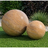 thumbnail of Bola decorativa jardín Rainbow piedra arenisca pulida diámetro 20 cm ocre marrón 12 kg