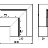 thumbnail of OBO Bettermann Flachwinkel GS-AFF90210RW 6278130