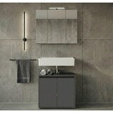 thumbnail of WB-Unterschrank 63x34x55cm | 2 Türen & Soft-Close | Siphonausschnitt | Graphit | Made in Germany | Badschrank Modern | Kadima Design Serie HAMBURG