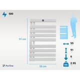 thumbnail of PURLINE Handdoekhouder wit E-vorm NTW-15
