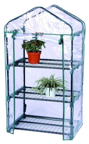 Lex Gewächshaus Foliengewächshaus Frühbeet Treibhaus Balkon 3 Etagen 69x50x130cm