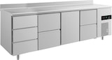 thumbnail of Gastro Kühltisch 1 Tür 7 Schubladen, Aufkantung, Umluftkühlung 2330x700x850mm -2/+8°C 632L