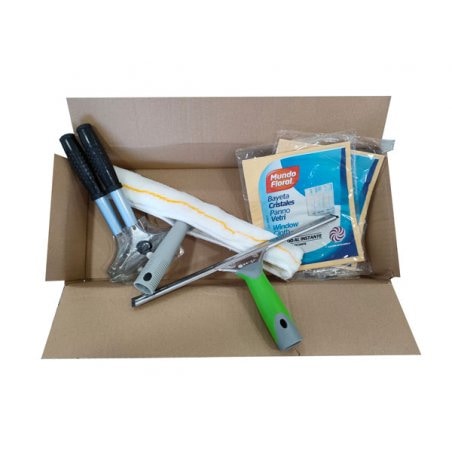 Kit productos limpieza cristales de 45 cms