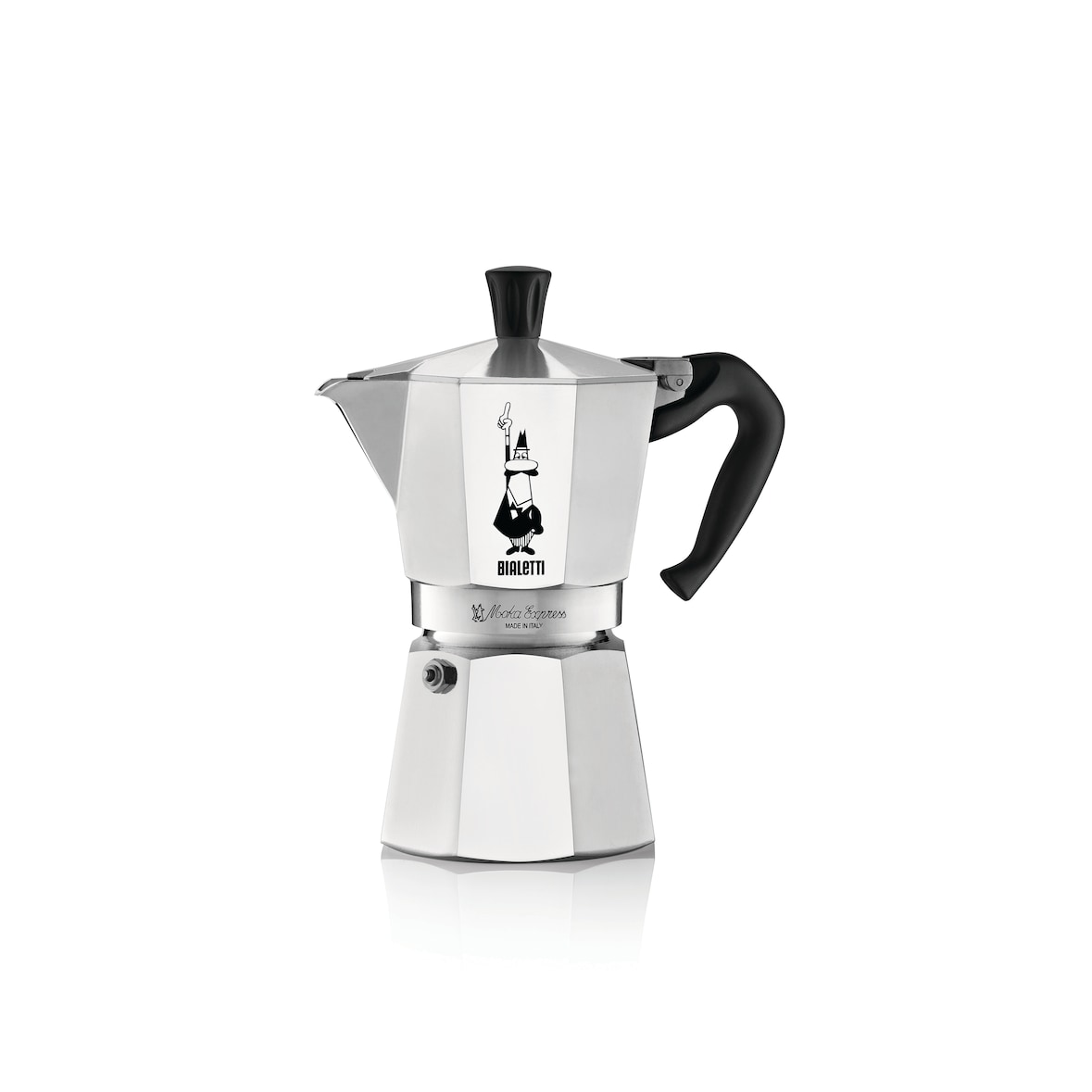 Bialetti Cafetière Moka express en aluminium, argent, Capacité 6 tasses