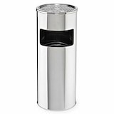 thumbnail of SVITA 30L Standaschenbecher Eimer Aschenbecher Mülleimer Ascher 60x25cm Silber