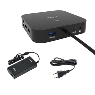 i-tec USB-C HDMI DP Docking Station con Power Delivery 100W + 112W Univ. Char.