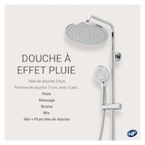 thumbnail of Colonne de douche ronde chromée ISHKA