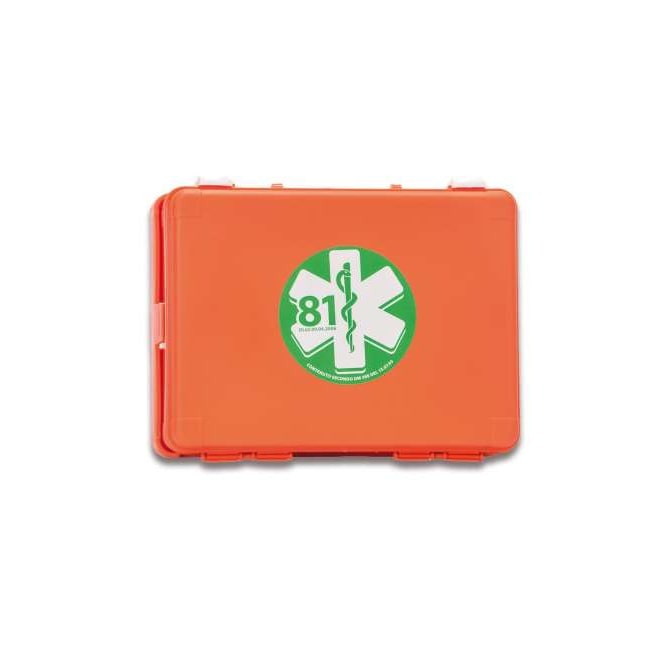 PVS Cassetta di pronto soccorso MEDIC 1 in plastica 25x9x19 cm 18 unità ARANCIONE
