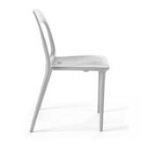 thumbnail of Lot de 4 chaises en plastique blanc