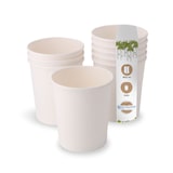 thumbnail of BIOZOYG 500 Stück Einwegbecher 800ml Speisebecher Suppenbecher Einweg-Schale Take-away-Becher Bio-Becher aus Karton, ideal für Suppen und Speiseeis