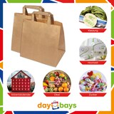 thumbnail of DayBays 25 Stk. Papiertüten 26+17x25 cm Braun mit Flachhenkel