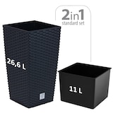 thumbnail of WellHome - Conjunto com 2 vasos 26,6L em antracita