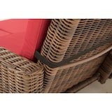 thumbnail of Divano Ancona 5mm marrone-meliert/rosso rubino