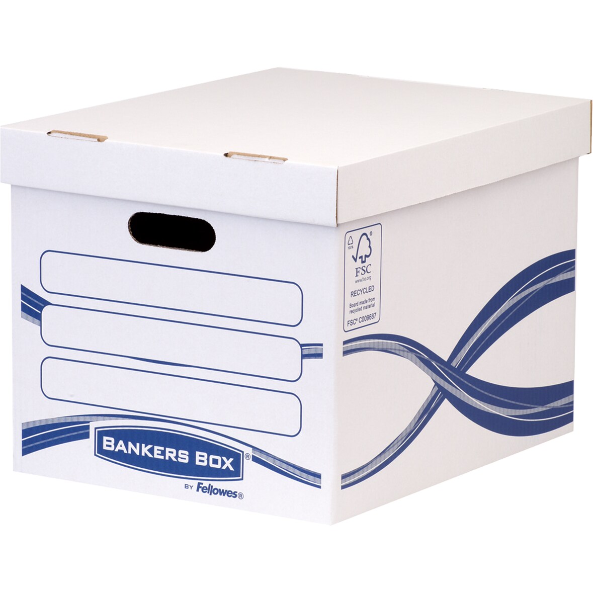 Bankers Box® 4460801 Archivschachtel Basic 317x287x384mm ws/bl