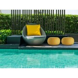 thumbnail of PREMIUM Sitzhocker Pouf  ø 45cm  Strickpouf Indoor u. Outdoor - pflegeleicht & nachhaltig : gelb - freesia