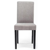 thumbnail of Juego de 6 sillas de comedor Ina de tela Gris claro/Negro