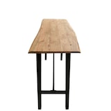 thumbnail of SIT Möbel bartafel in acacia met echte boomrand, frame antiek zwart|B124,5 x D51 x H112cm|07107-68|Serie TABLES & BENCHES