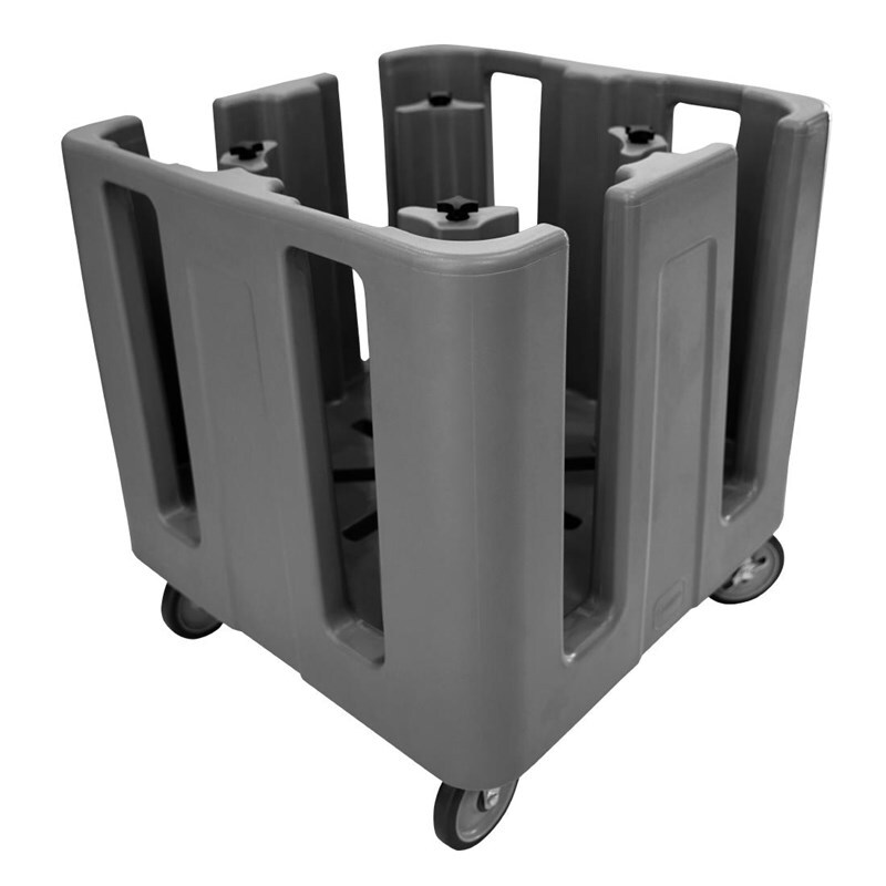 Cambro Compact Verstelbare Servieswagen Zwart