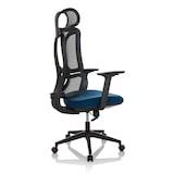 thumbnail of Silla de oficina / silla giratoria ERGOMY asiento tela/respaldo malla azul mybuero