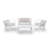 thumbnail of Resol CLICK-CLACK Sessel-Sofa-Tisch Indoor, Outdoor Set 2+1+1 Weiß
