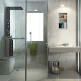 thumbnail of Relaxdays Hängeschrank Bad, verstellbare Ablage, Magnetverschluss, HxBxT: 50 x 30 x 18,5 cm, schmaler Wandschrank, weiß