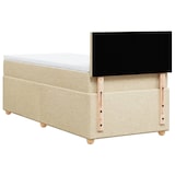 thumbnail of vidaXL Boxspringbett mit Matratze Creme 80x200 cm Stoff