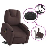 thumbnail of vidaXL Elektrischer Massagesessel mit Aufstehhilfe Dunkelbraun Stoff